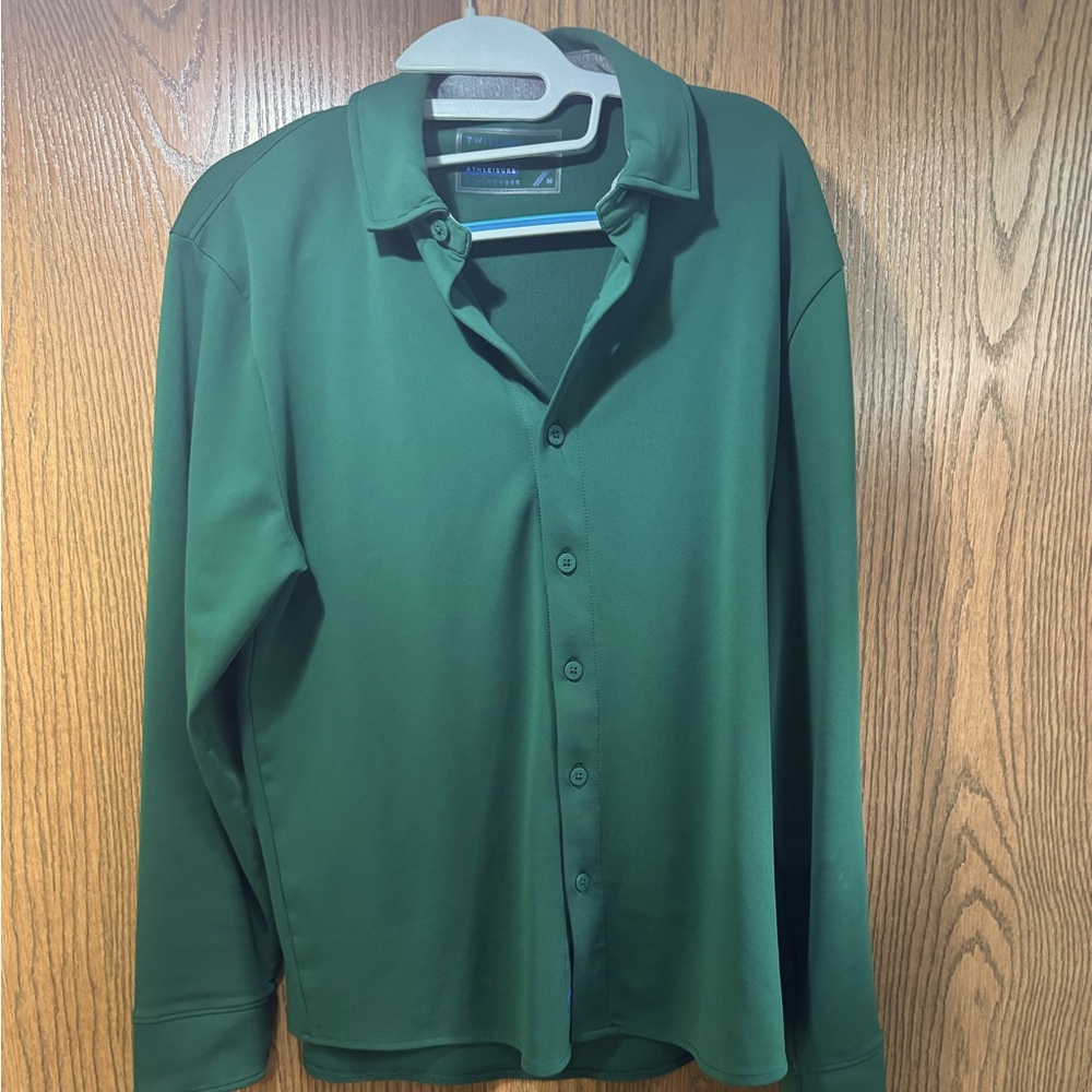 Twillory button down polo green
